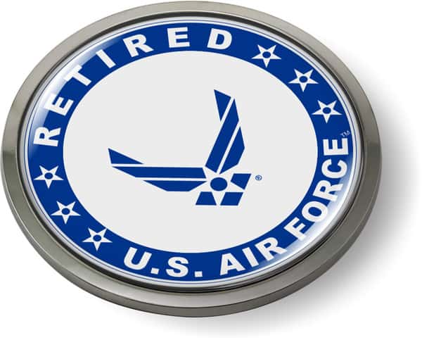 U.S. Air Force Retired Emblem (Blue Wings)